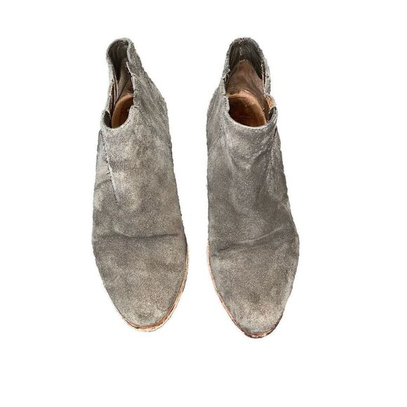 Joie Barlow Suede Taupe Block Heel Chelsea Boots Bootie, size 6.5 - Picture 4 of 7